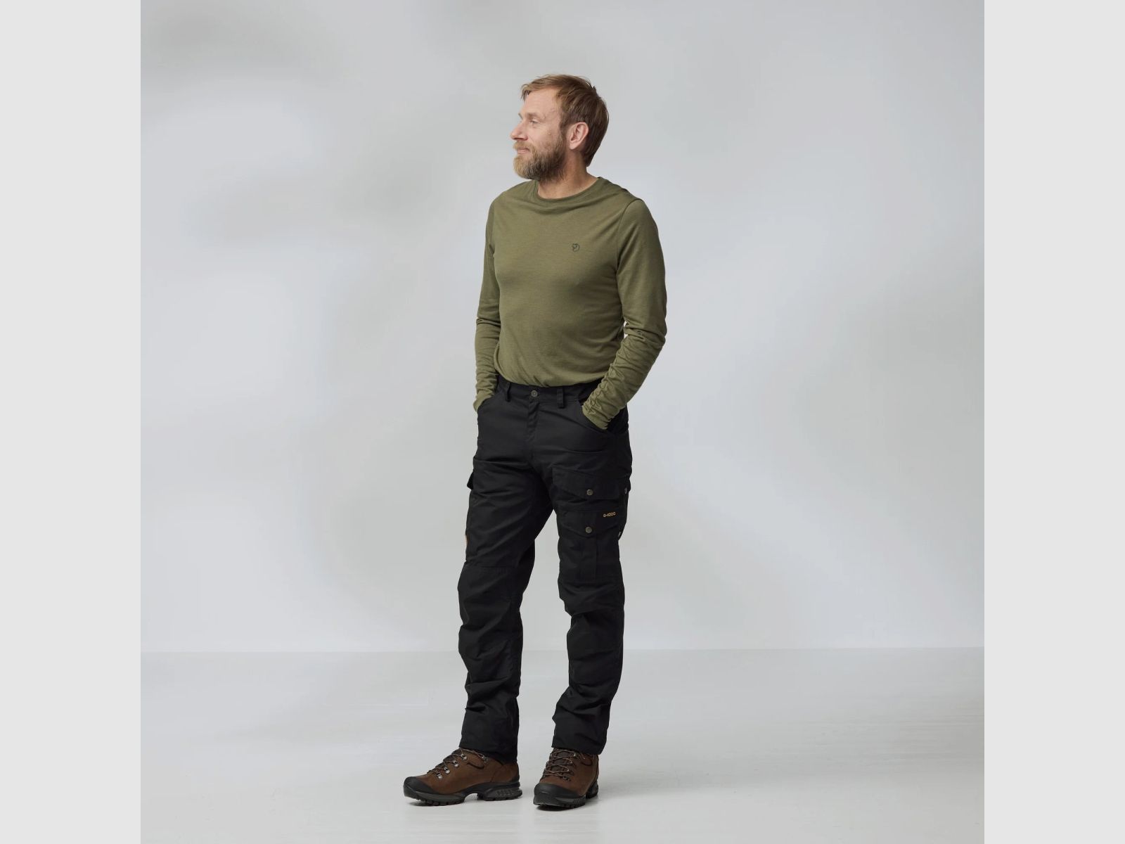 FJÄLLRÄVEN Barents Pro Pantaloni M Verde Oliva Scuro Regular Fit