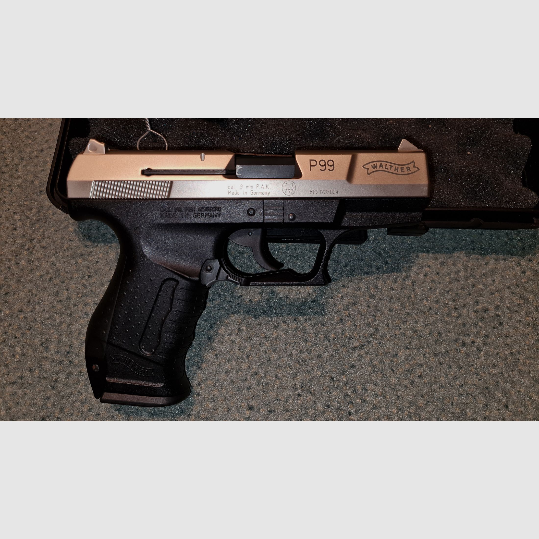 P99 Nickel, 9mm PAK