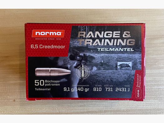 Norma Range & Training Kal. 6,5 Creedmoor - 9,1g / 140gr