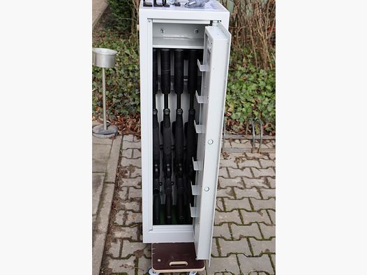 Gun cabinet SHOOTER Overrun (1300x390x330) Class 0 EN 1143-1 for 5 long guns