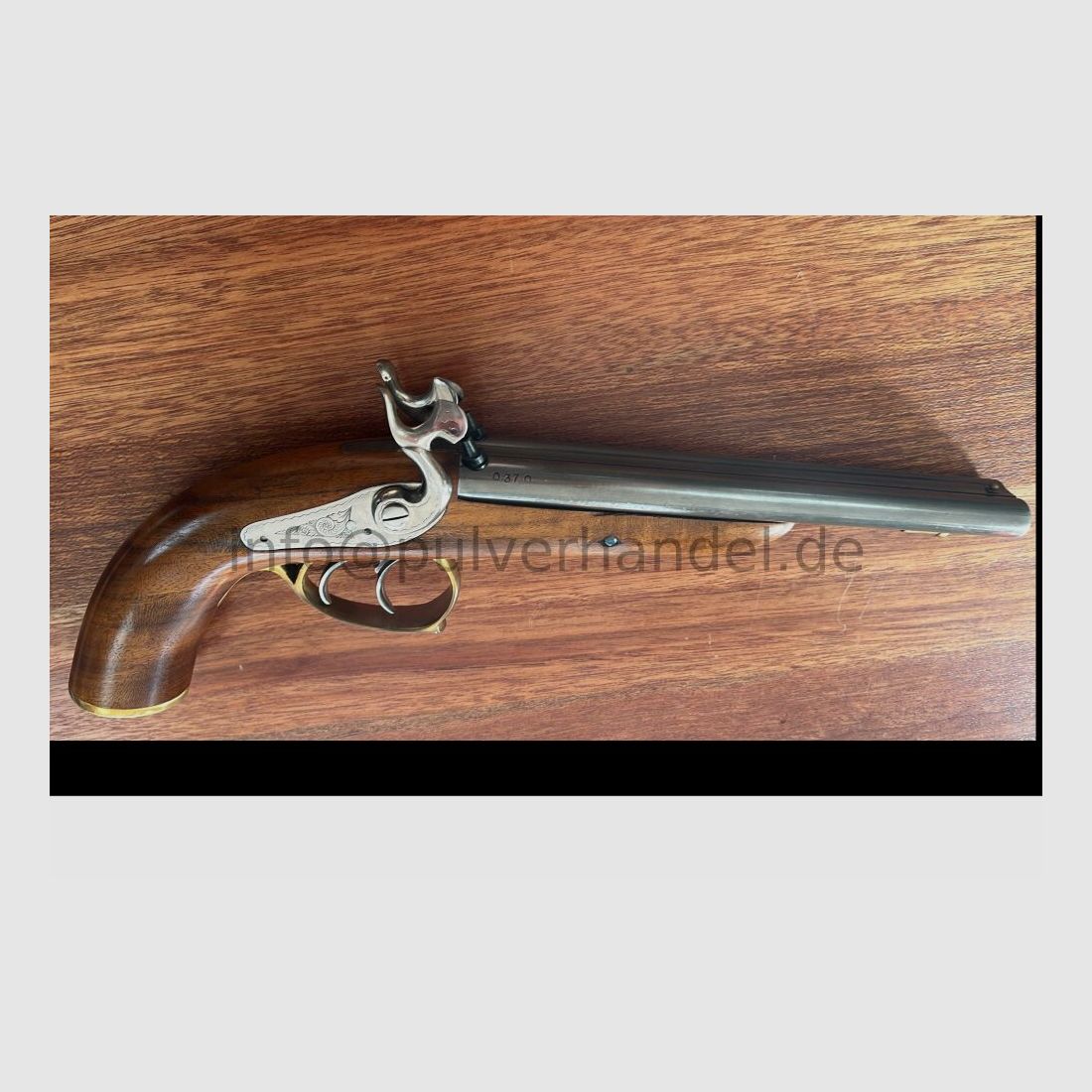 Corsair 2 läufige Perkussionspistole Pedersoli .36 ungeschossen in Schatull .36(BlackPowder)