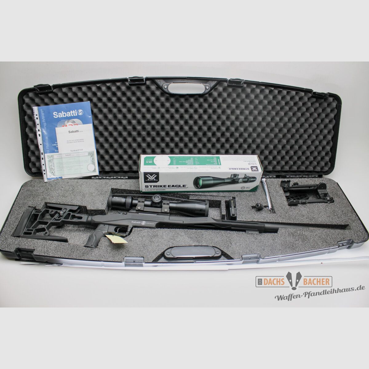 Rep. carabine Mercury STR Sport FC noire cal. .308 Win avec Vortex 5-25x56 et filetage