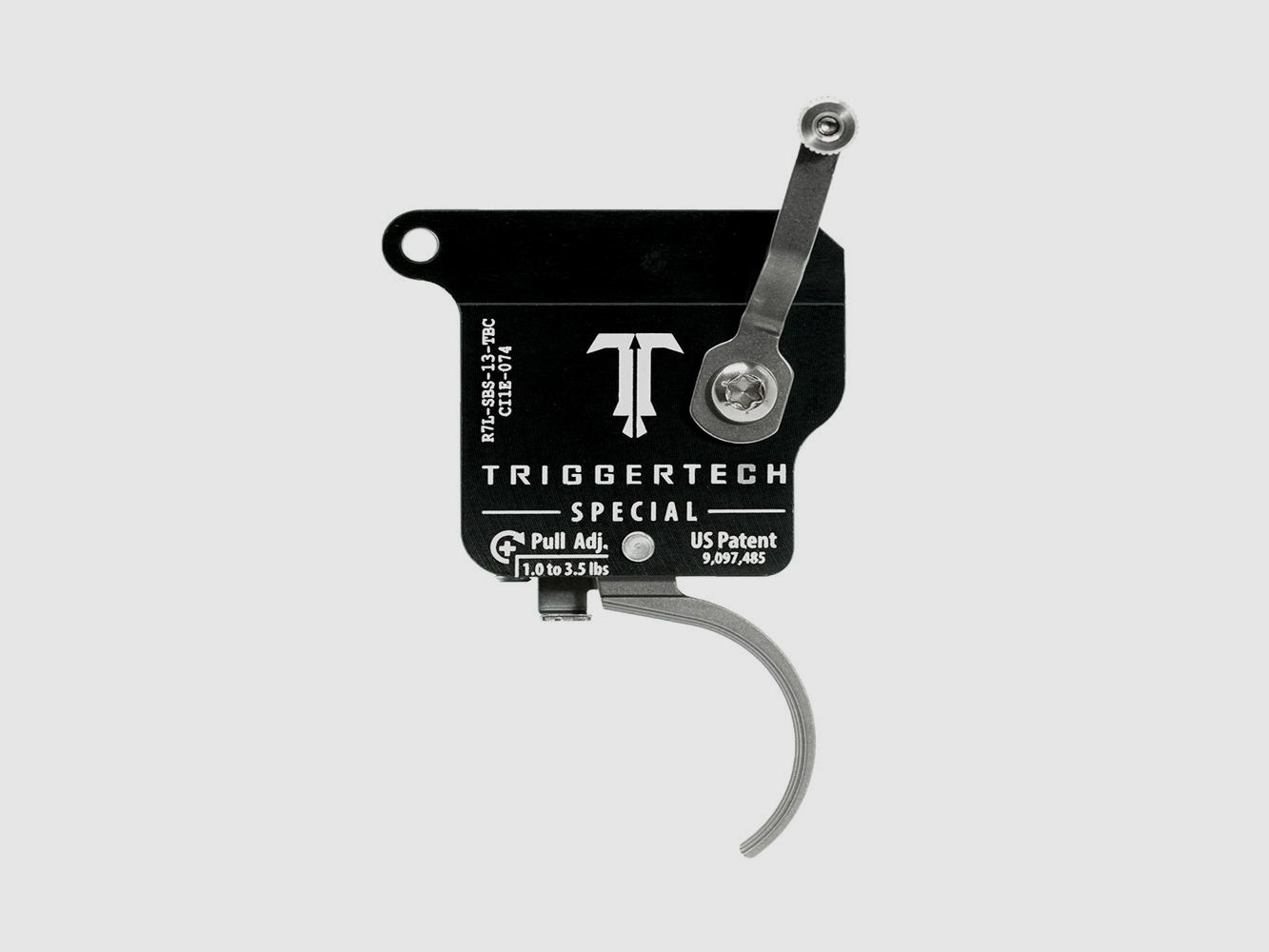 TRIGGERTECH Rem700 Special – Links – Geen ontgrendeling van de sluiting – Traditioneel gebogen (Roestvrij staal), afbeelding 1 van 4