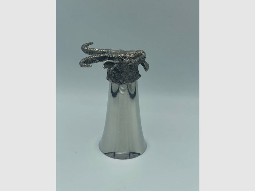 Hunter Mug made of Tin – Ibex – approx. 8 cm