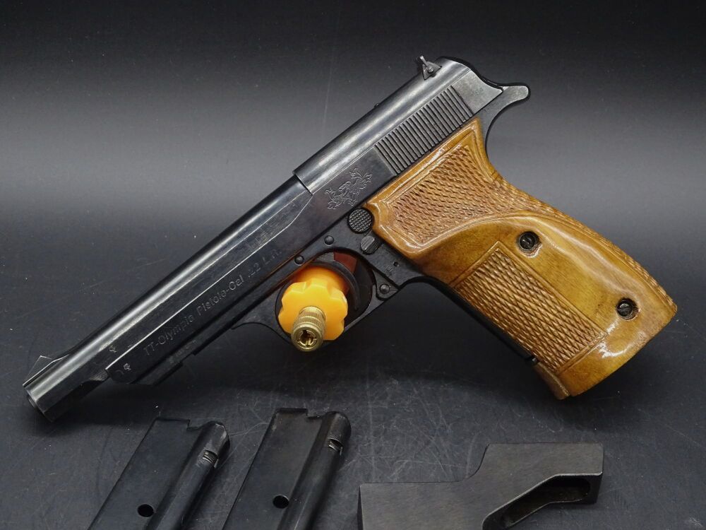 Norinco Olympia TT Kaliber .22lr 2x Reservemagazine & Laufgewicht Olympia TT