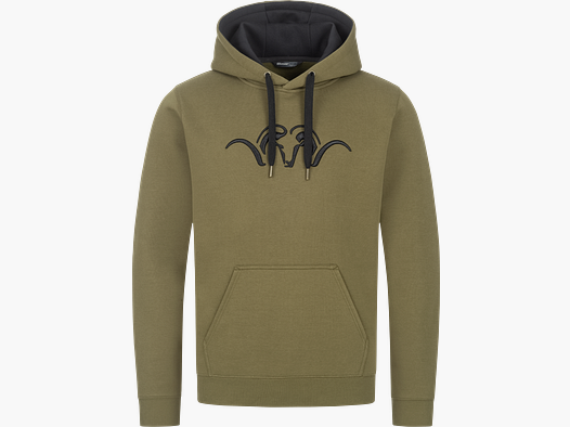 Hoodie Homme Olive Foncé/Noir L