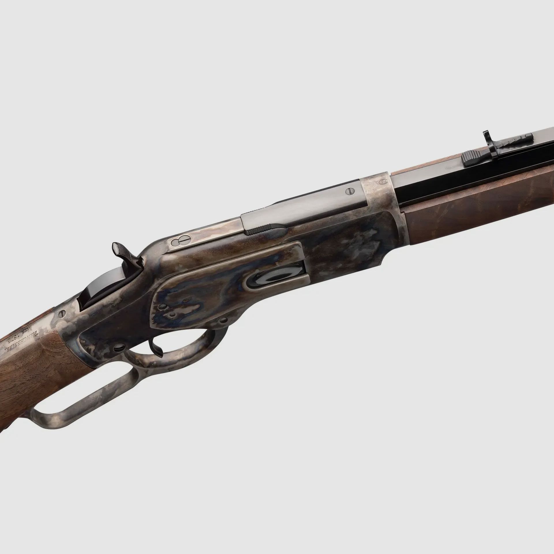 Winchester 1873 Sporter Octagon Pistol Grip Color Case Hardened 24" Auf Lager