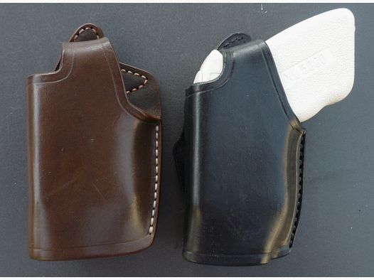 HKDesign Holster  Art. Nr.  002 : Einfachholster mit Snapverschluß  -  für Elektroschocker XL500   - beide für Linkshänder