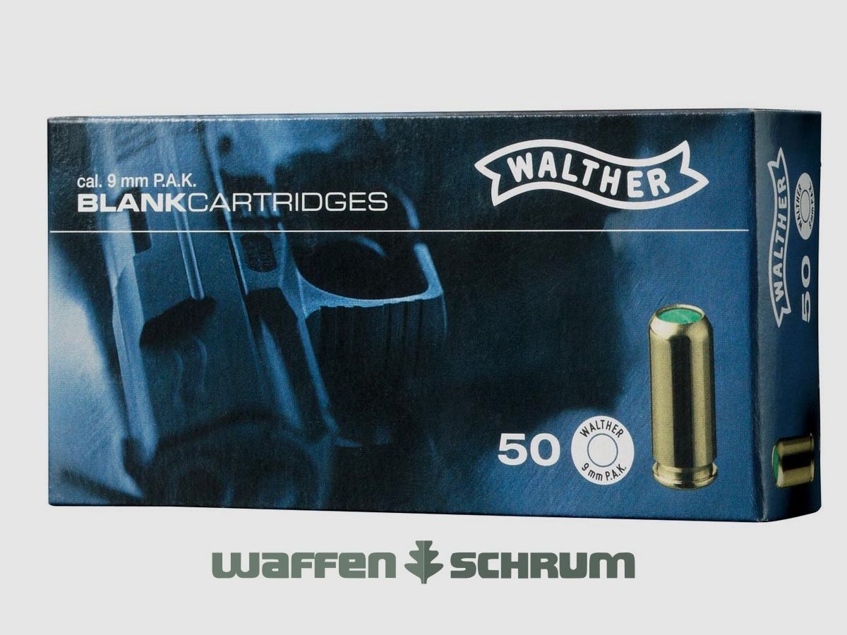 Walther blank cartridge 9mm P.A.K.