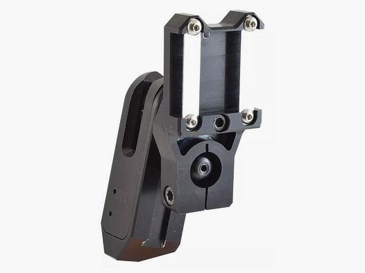 Double Alpha Holster (Competition) for KMR Pistols Alpha-X black / Silver inlays