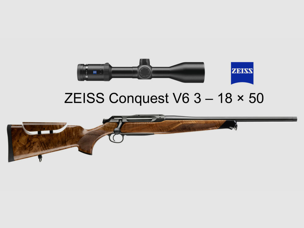 J.P. Sauer & Sohn Sauer 505 Ergo Lux Repetierbüchse HQ3 Ausstattungspaket Elegance + VSR | 8.5x55 Blaser | ZEISS V6 3-18x50