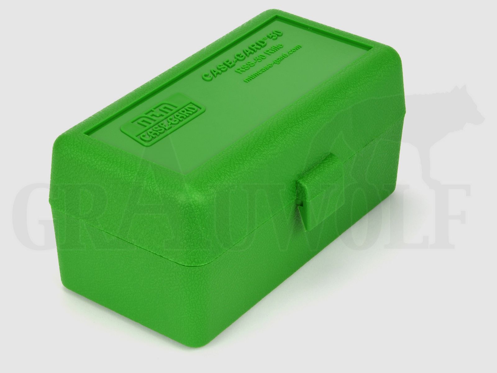MTM Klappdeckelbox RSS-50 grün für 50 Patronen: PPC, 7,62 x 39, 8x33