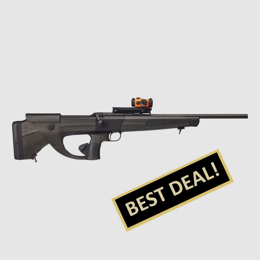 Dentler Repetierbüchse DR21 mit Grundschiene Basis Drückjagdspecial Komplettset .308 Win.