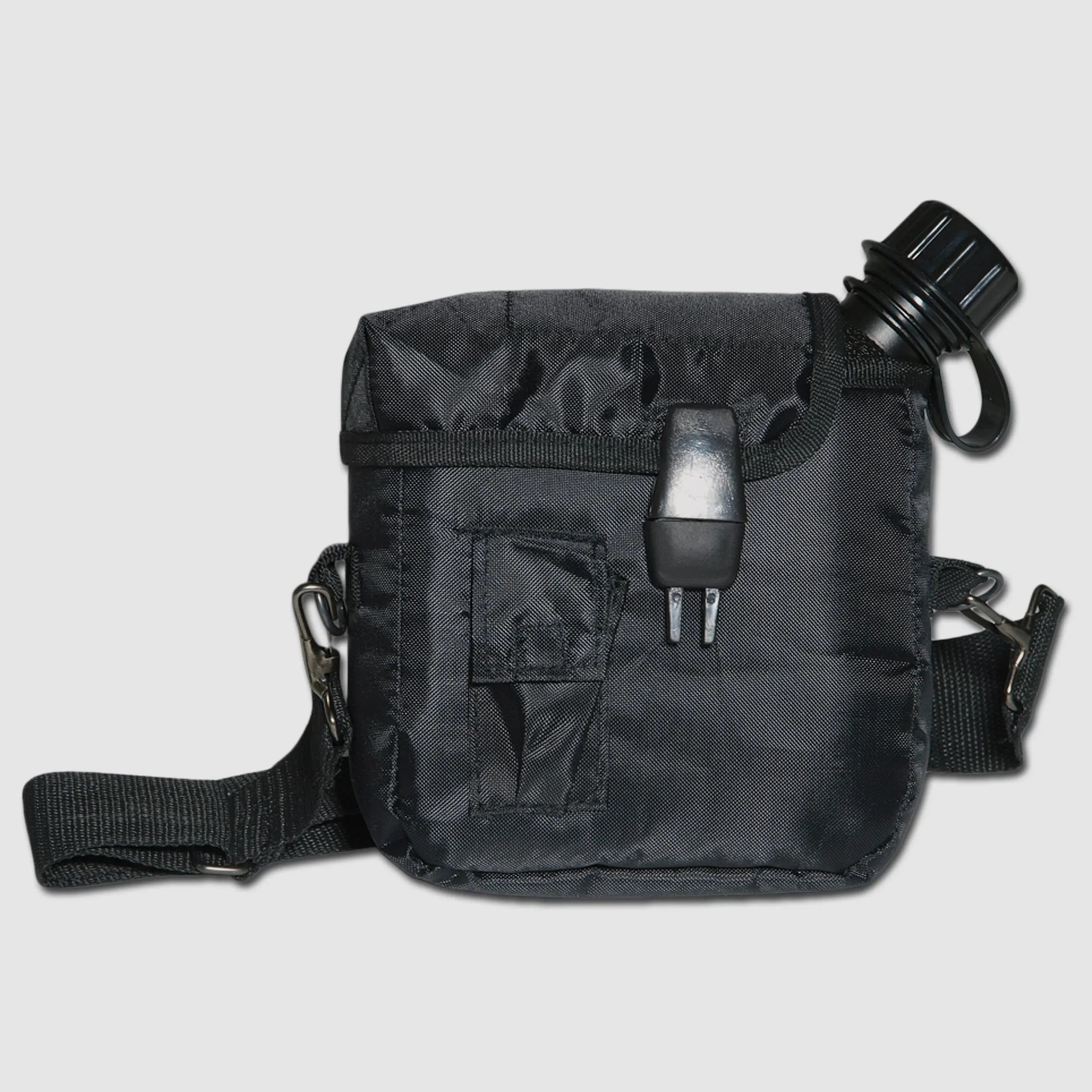 Mil-Tec Feldflasche 2 qt Import schwarz mit Hülle