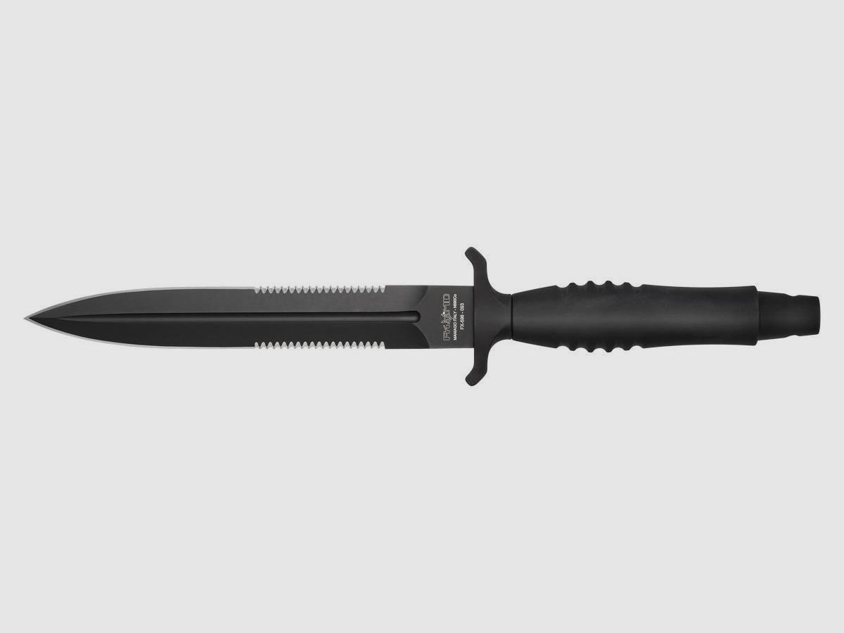 Fox Veleno tactical dagger with double-sided partial serrations, image 2 of 4