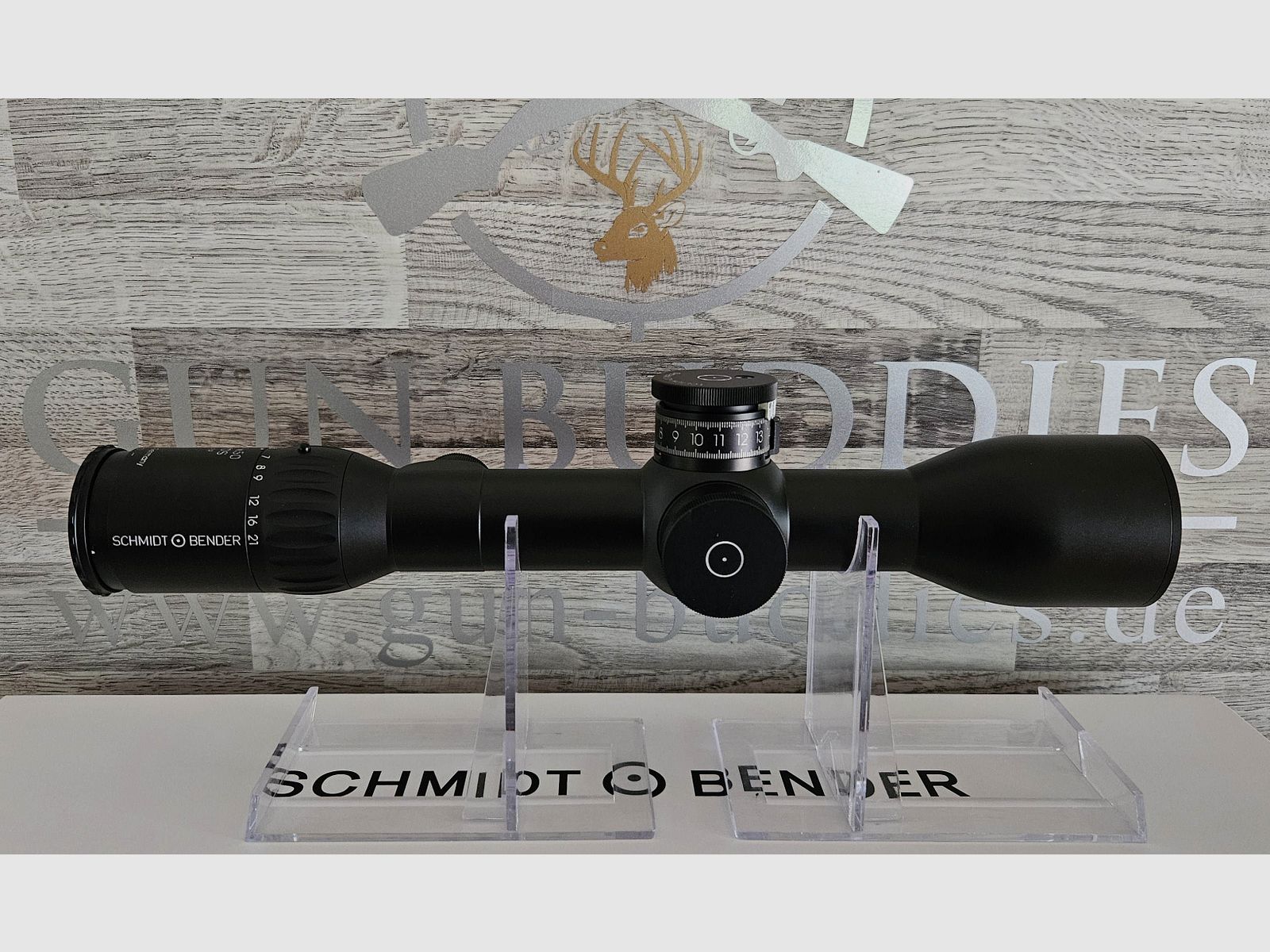 Schmidt & Bender EXOS 3-21x50 Absehen D7 mit Leuchtpunkt + ASV ST II-B LT - Neuware vom Fachhandel