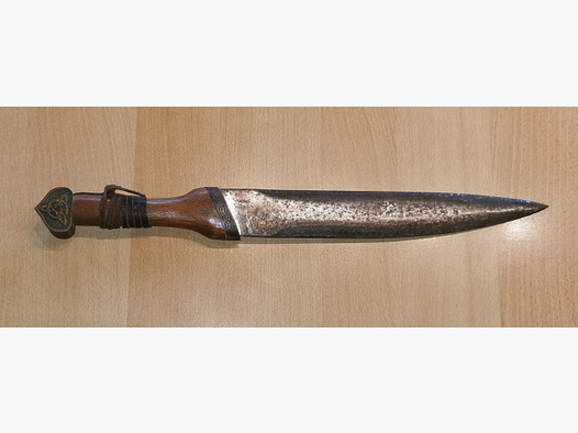 (FIXED PRICE - SHIPPING GERMANY INCLUDED IN PRICE) Sachsen Skramasax/Sächsisches Sax knife with sheath
