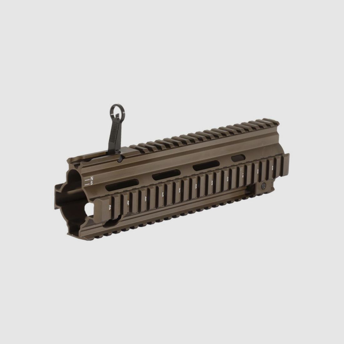 Heckler & Koch HK416 / MR223 Quad Rail Handschutz mit Klappkorn RAL8000