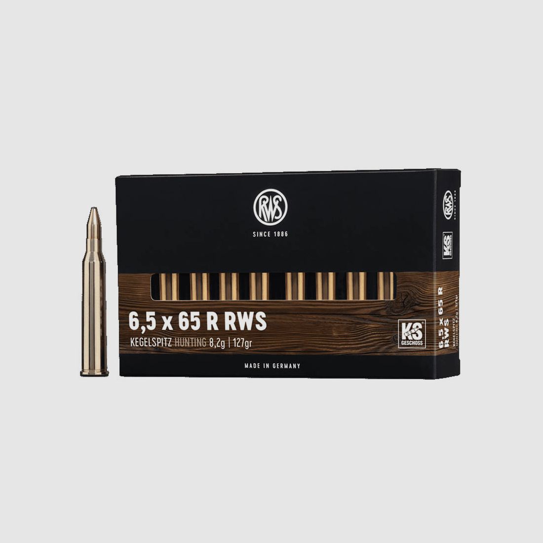 RWS 6,5x65R RWS Kegelspitz 8,2g - 127gr