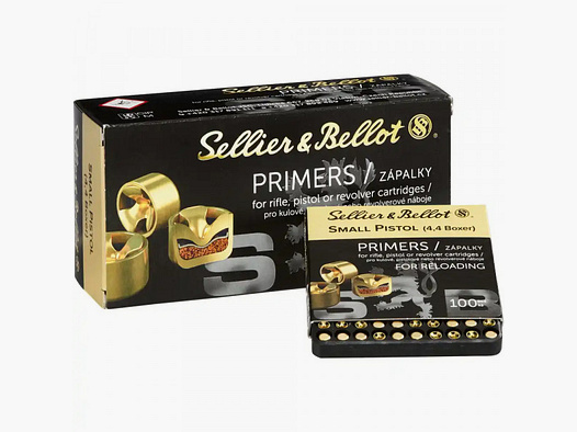 SELLIER & BELLOT ZÜNDHÜTCHEN - SMALL PISTOL - 4,4 BOXER - 1.000 STÜCK