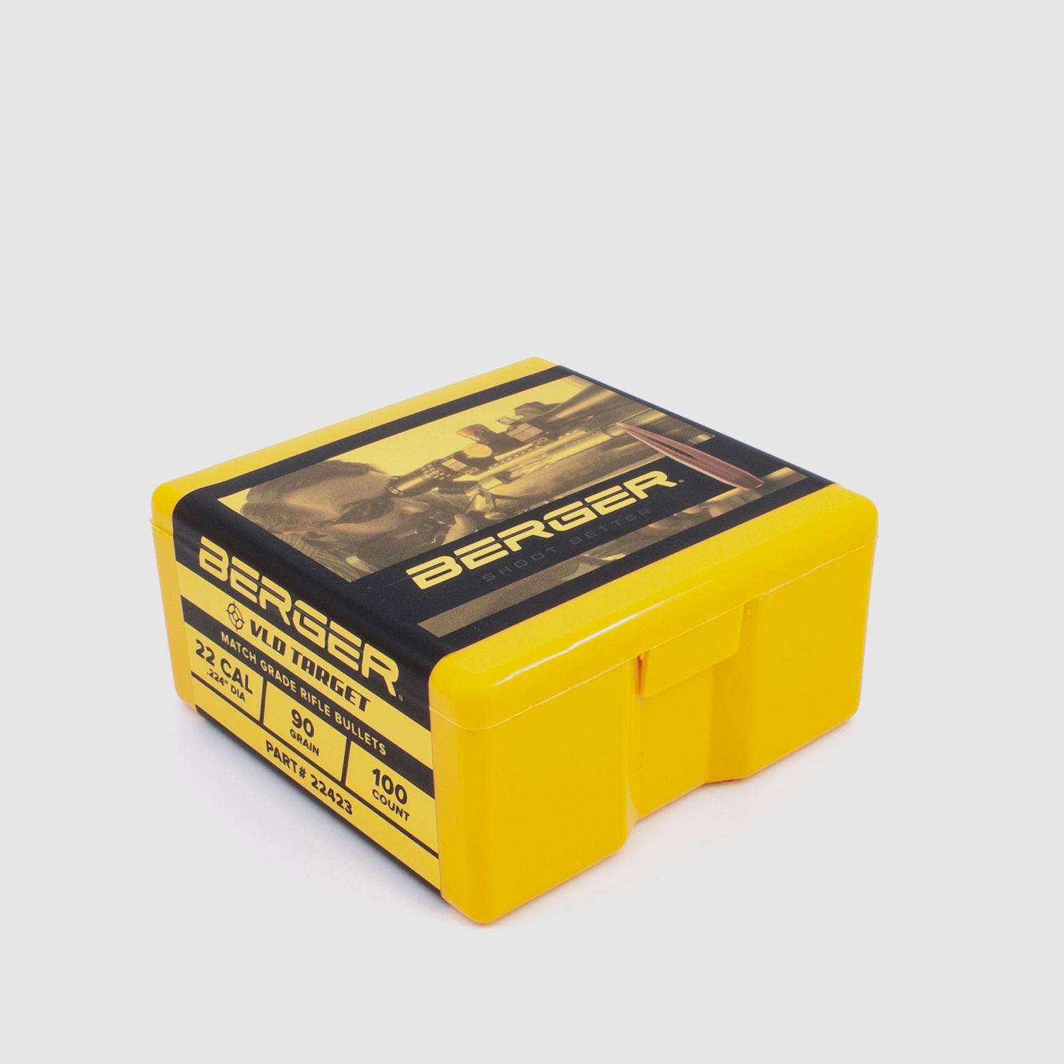 Bala Berger .22 VLD Target 90GR 100 Piezas