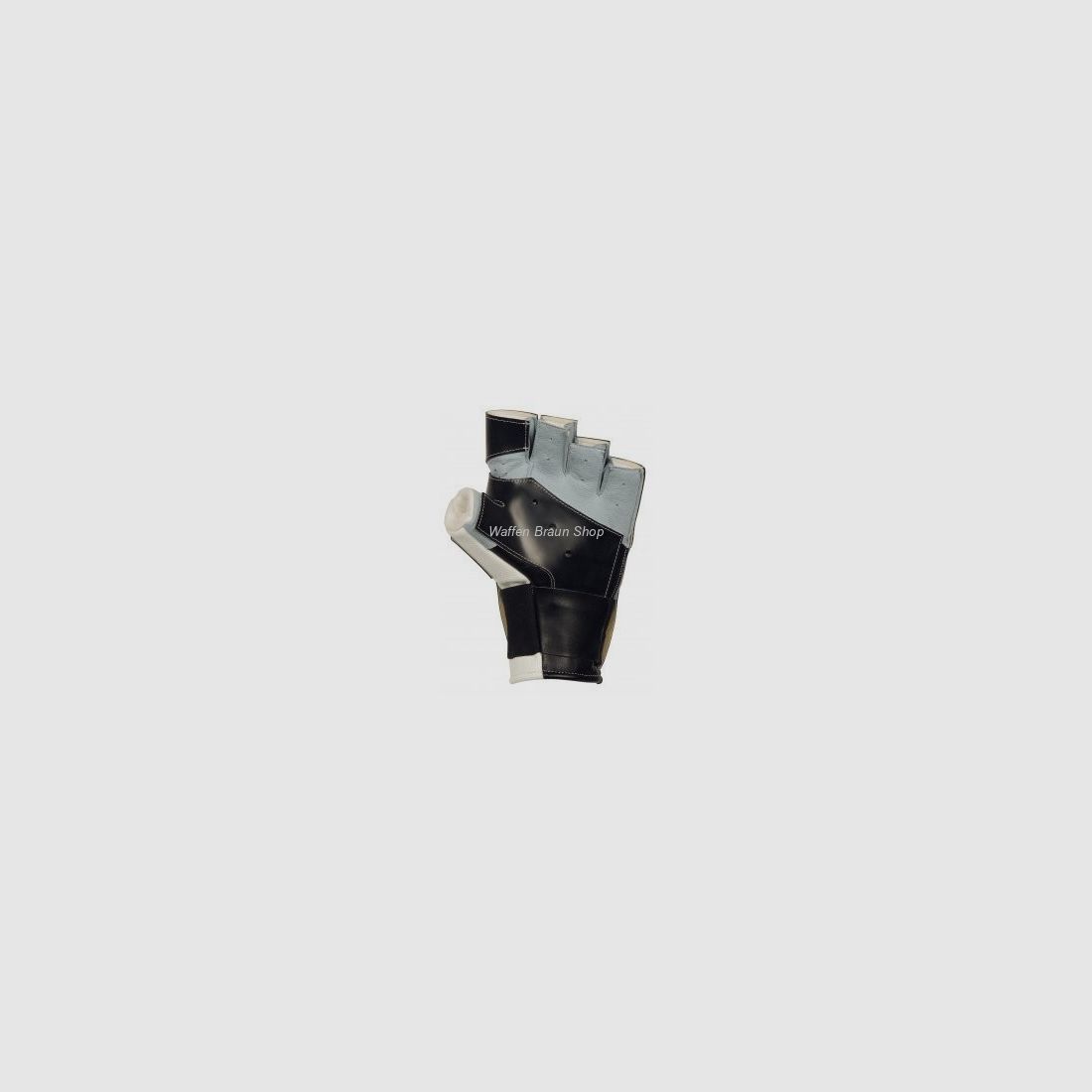 ahg- Match Offener 5-Finger-Handschuh Gr.M schwarzer Antirutschbelag.• Stretchband am Handgelenk.