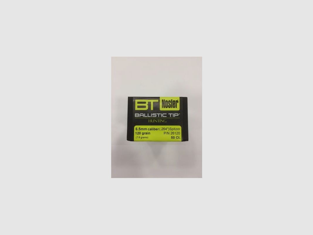 NOSLER B TIP POCISK C6,5 GR 120 QT50, zdjęcie 1 z 2