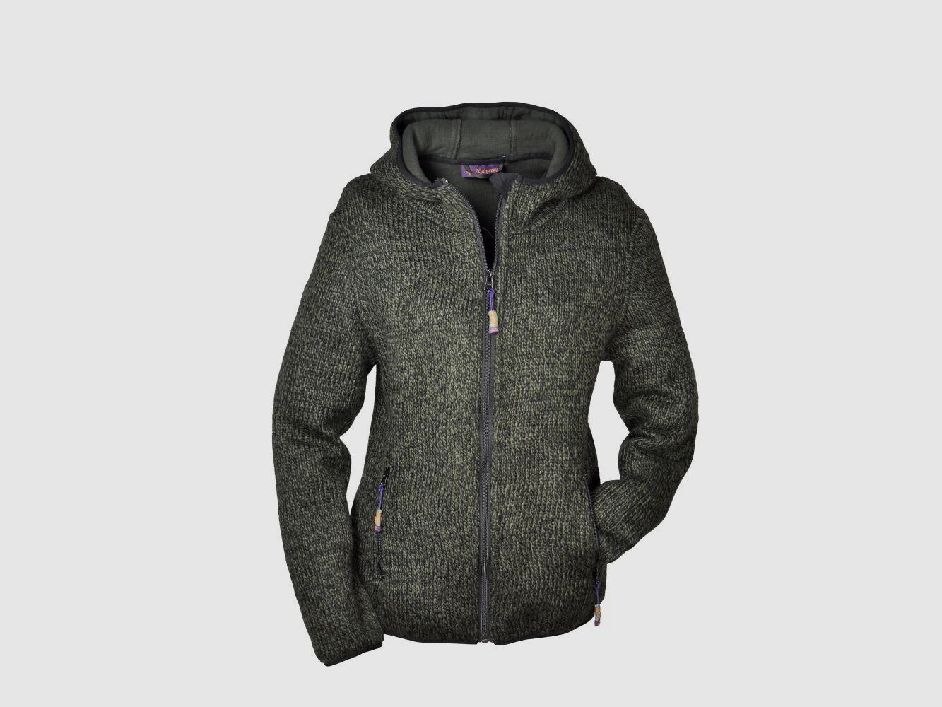 Hubertus Damen Strickjacke mit Kapuze