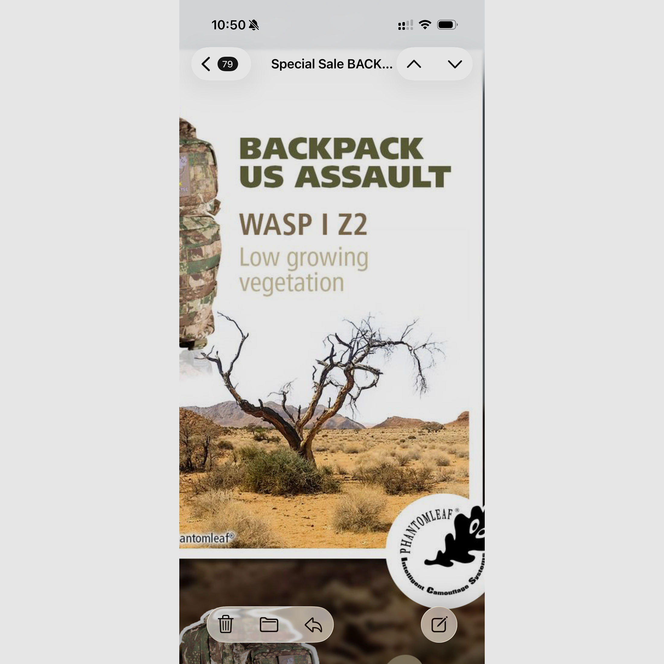 US 20lt Rucksack ASSAULT WASP I Z2, Bild 3 von 3