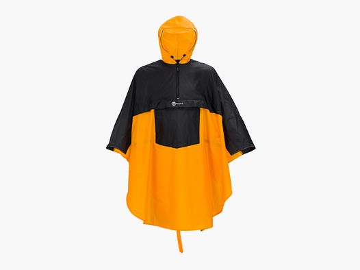 WÄFO Universalponcho Tirol Erwachsene M Orange/Schwarz