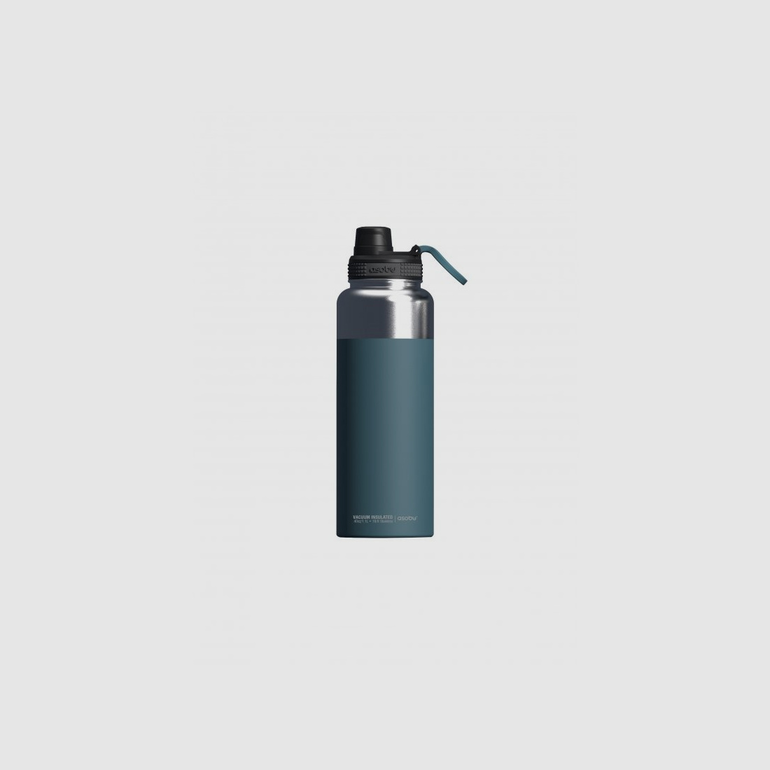 Asobu - Mighty Alpine Flask - isolierte Edelstahl Outdoorflasche 1,2 Liter Burgunderrot