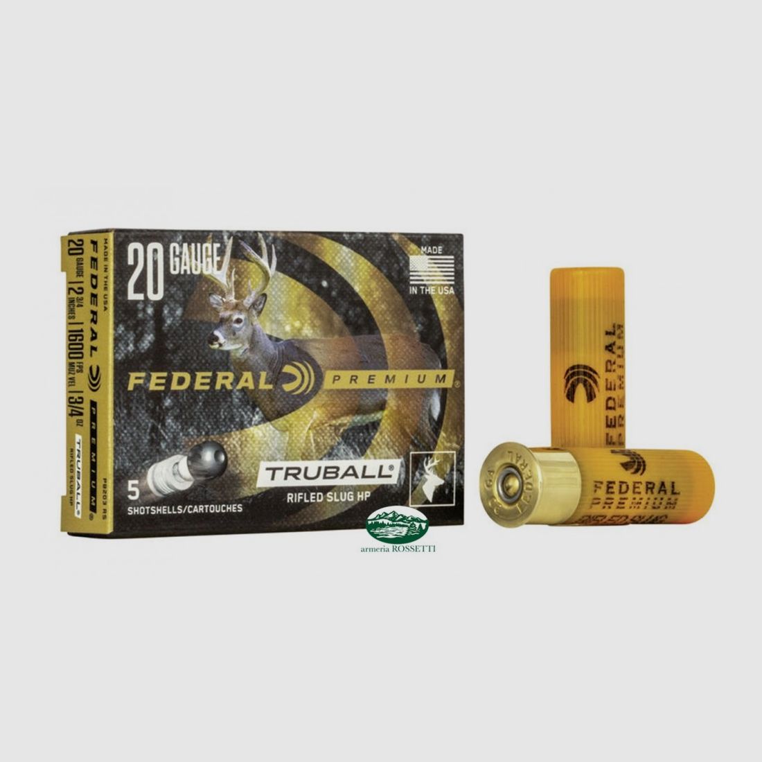 FEDERAL Patronen Kal. 20 Slug Truball PB203 RS