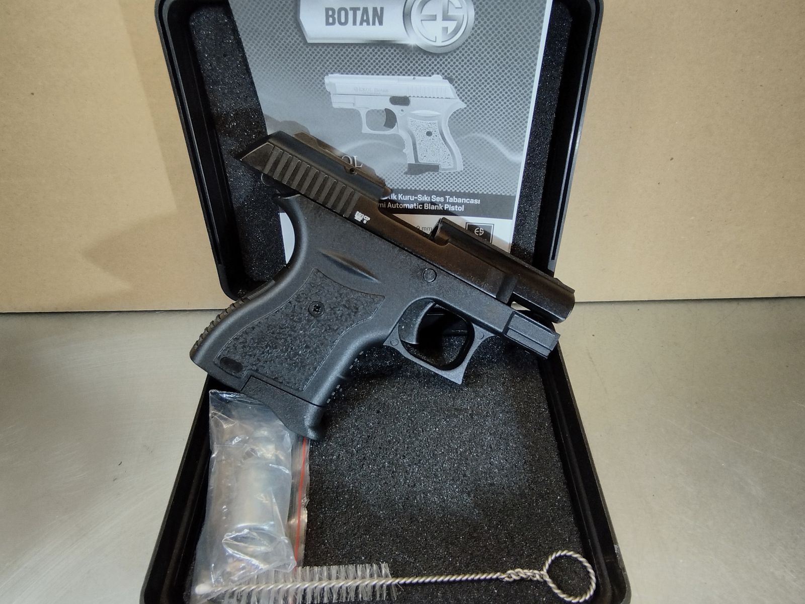 Ekol Botan blank firing pistol 9mm P.A.K blued !!New weapon!!
