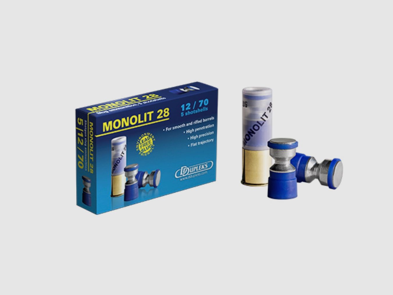 DDupleks 01-01220 Monolit 28 12/70 28,4g Steel Slug Flintenlaufgeschoss Bleifrei 5 Stk.