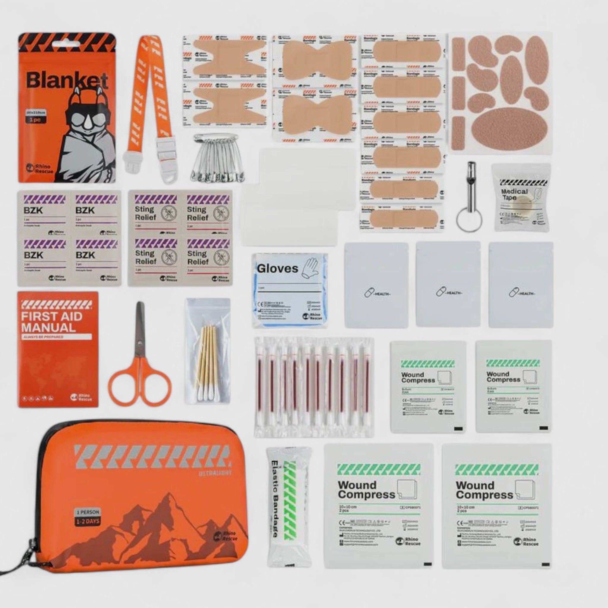 Rhino Rescue Ultralight First Aid Standard Outdoor Erste-Hilfe Set