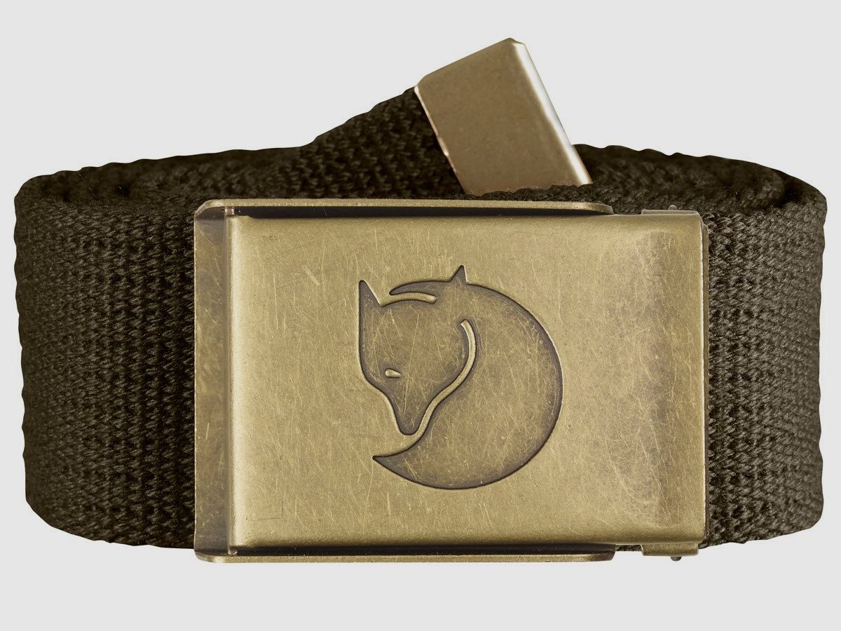 Fjällräven Gürtel Canvas Brass Dark Olive