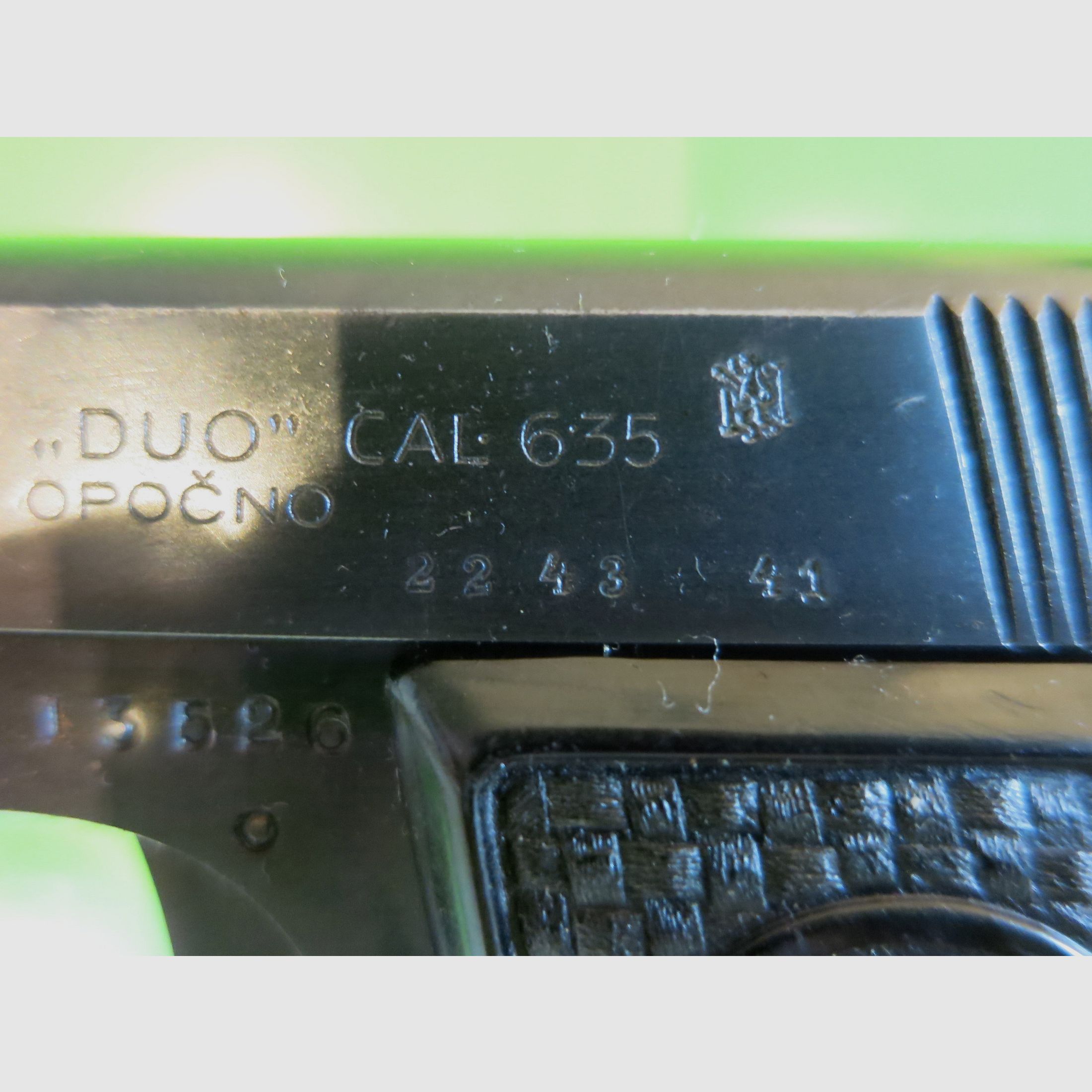 Halbautomatische Pistole, CZ Brünner Waffenwerke - F. Dusek DUO 6,35 mm (Pistole Z),  6,35mm Browning       #42-