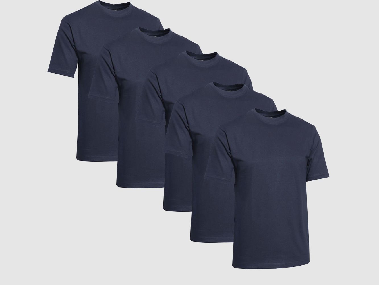 Clique T-Shirt Men 5-Pack Navy
