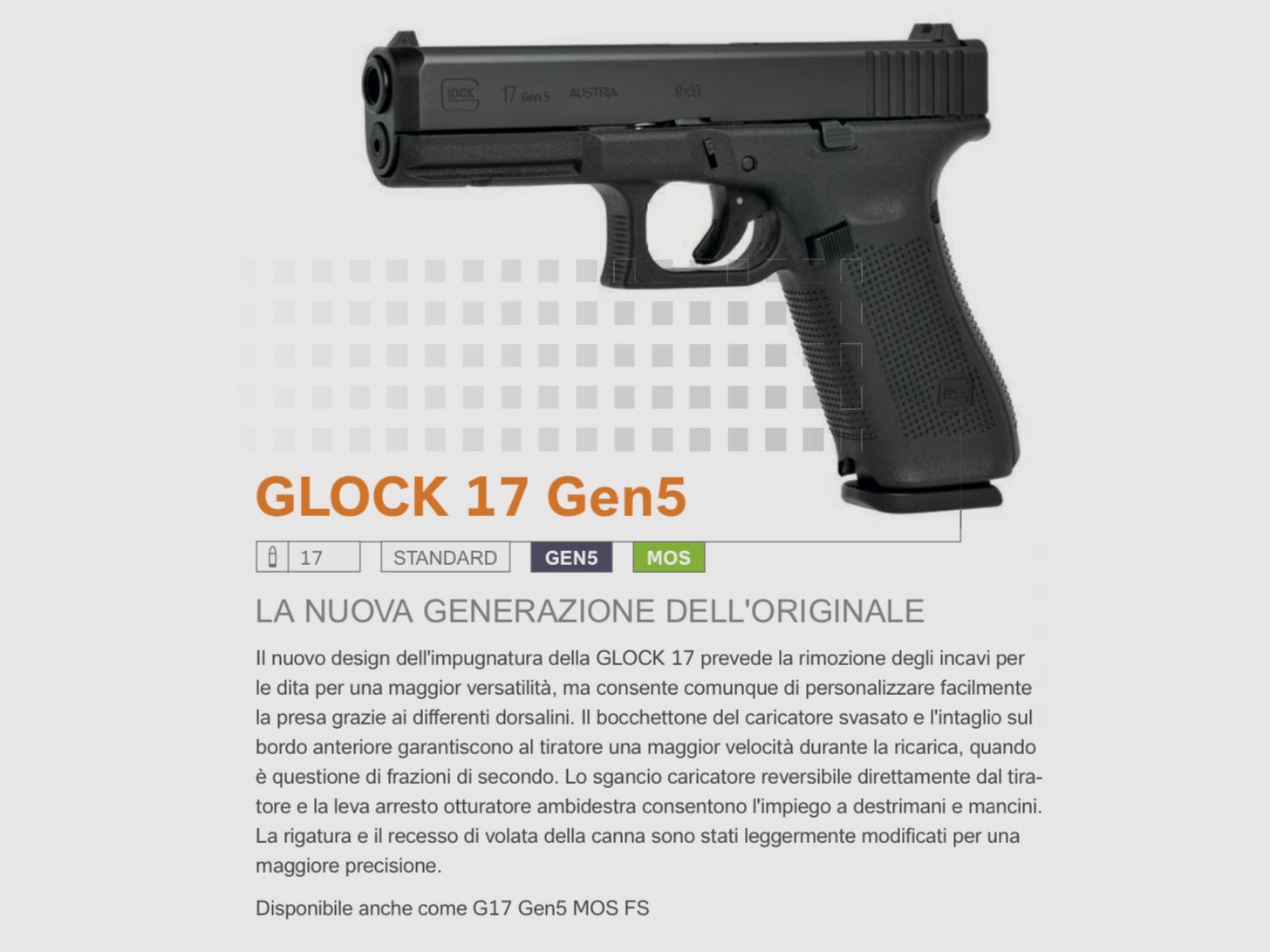 GLOCK / PISTOLE SEMIAUTO / TUTTI I MODELLI, immagine 7 di 30