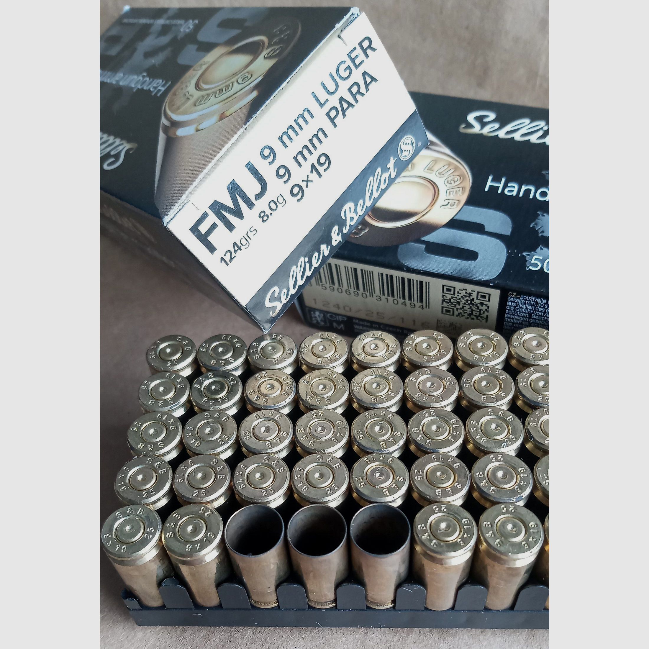 Hülsen 9mm Luger S&B 9x19 mm °°°°°°°°°°°°°°°°°°°°°°°°°°°°°°
