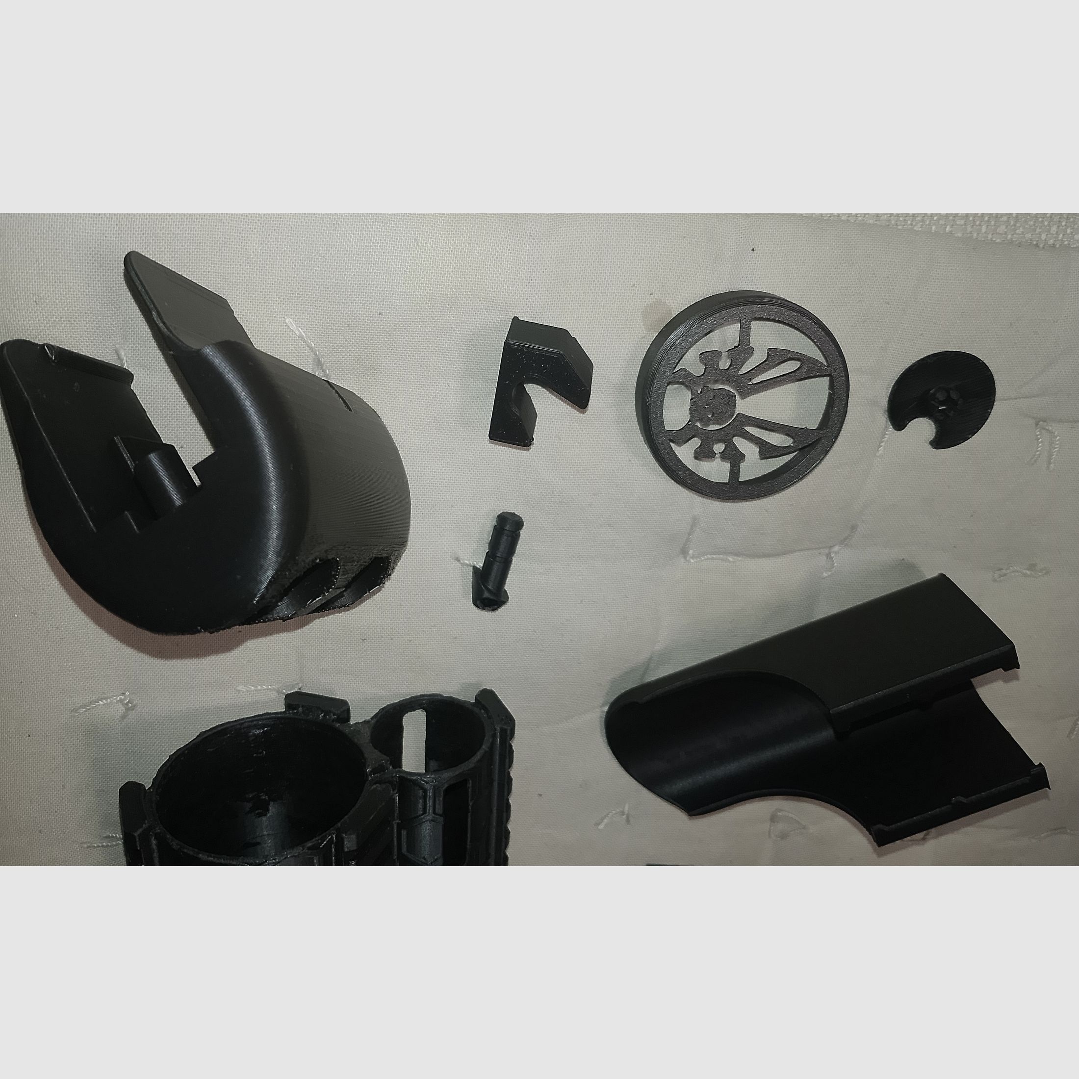 Aea HP max. gran conjunto de piezas de tuning, aumento de caña de impresión 3D, adaptador de montaje de riel Picantinny, cobertura de visualización de disparo único, freno de boca, etc.