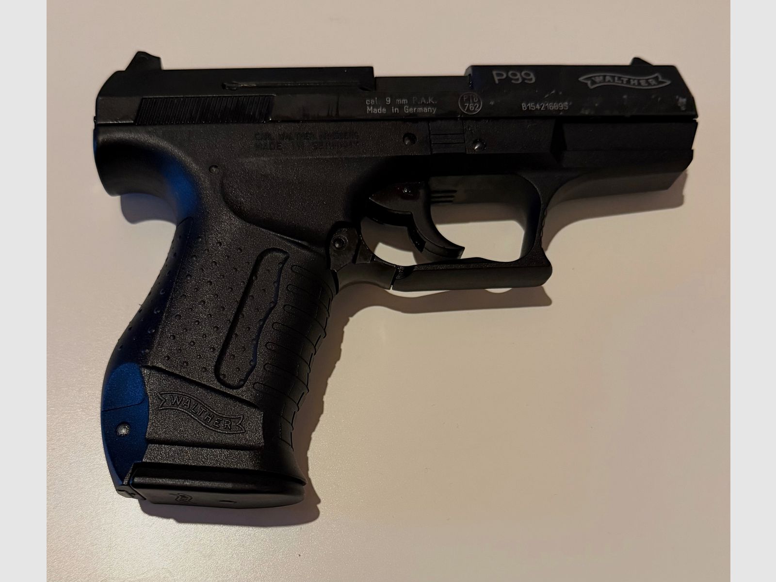Walther P99 blank firing pistol 9mm P.A.K. matte black