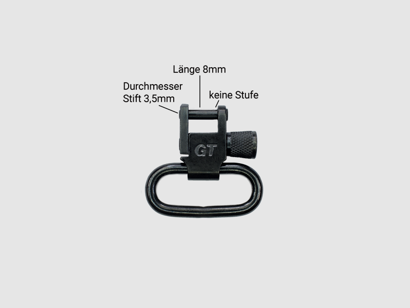 Boucle de ceinture pour vis de boucle de ceinture US 3,5 mm, 1 pièce