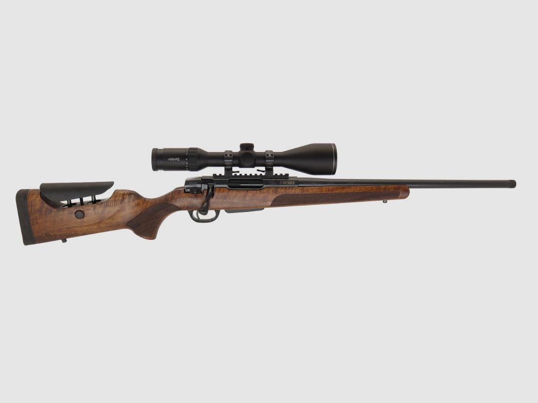 Pacchetto completo Brenner: BR20 L.E. (noce, schienale del calcio regolabile) con Hawke Endurance 3-12x56