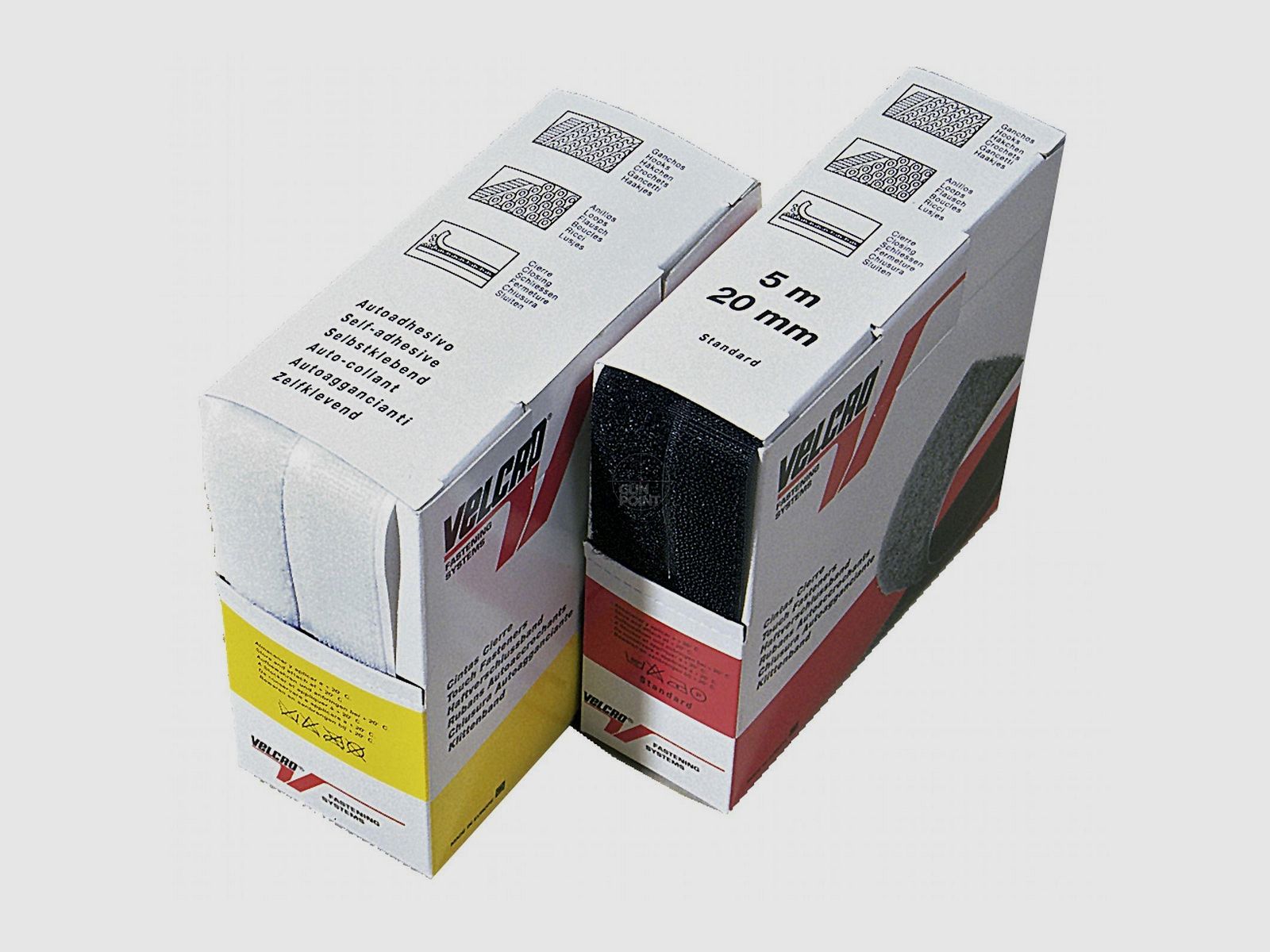 Velcro 'Haken und Flausch' schwarz 5 m selbstklebend