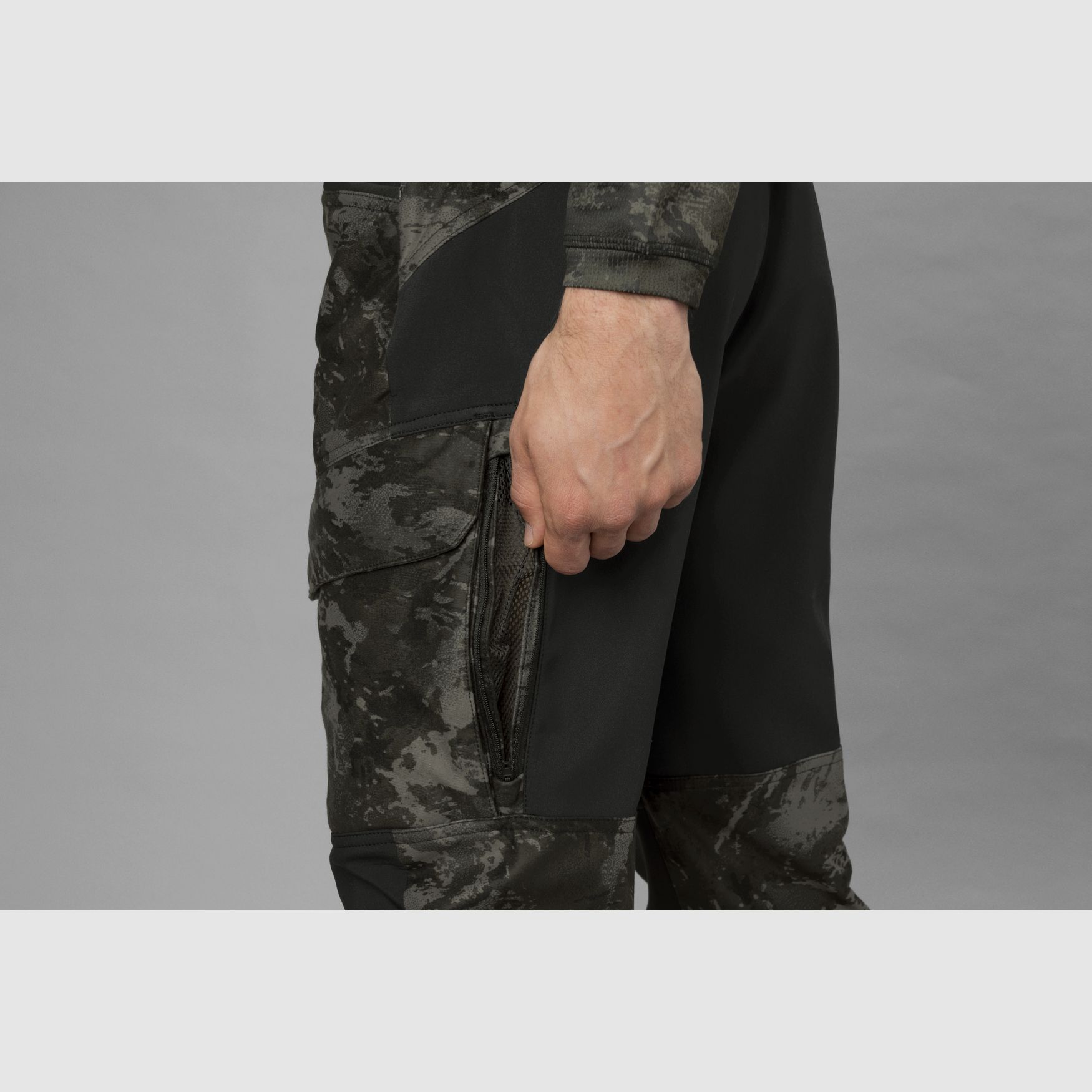 Härkila NOCTYX Camo Silent Spodnie – AXIS® MSP Black, zdjęcie 2 z 7