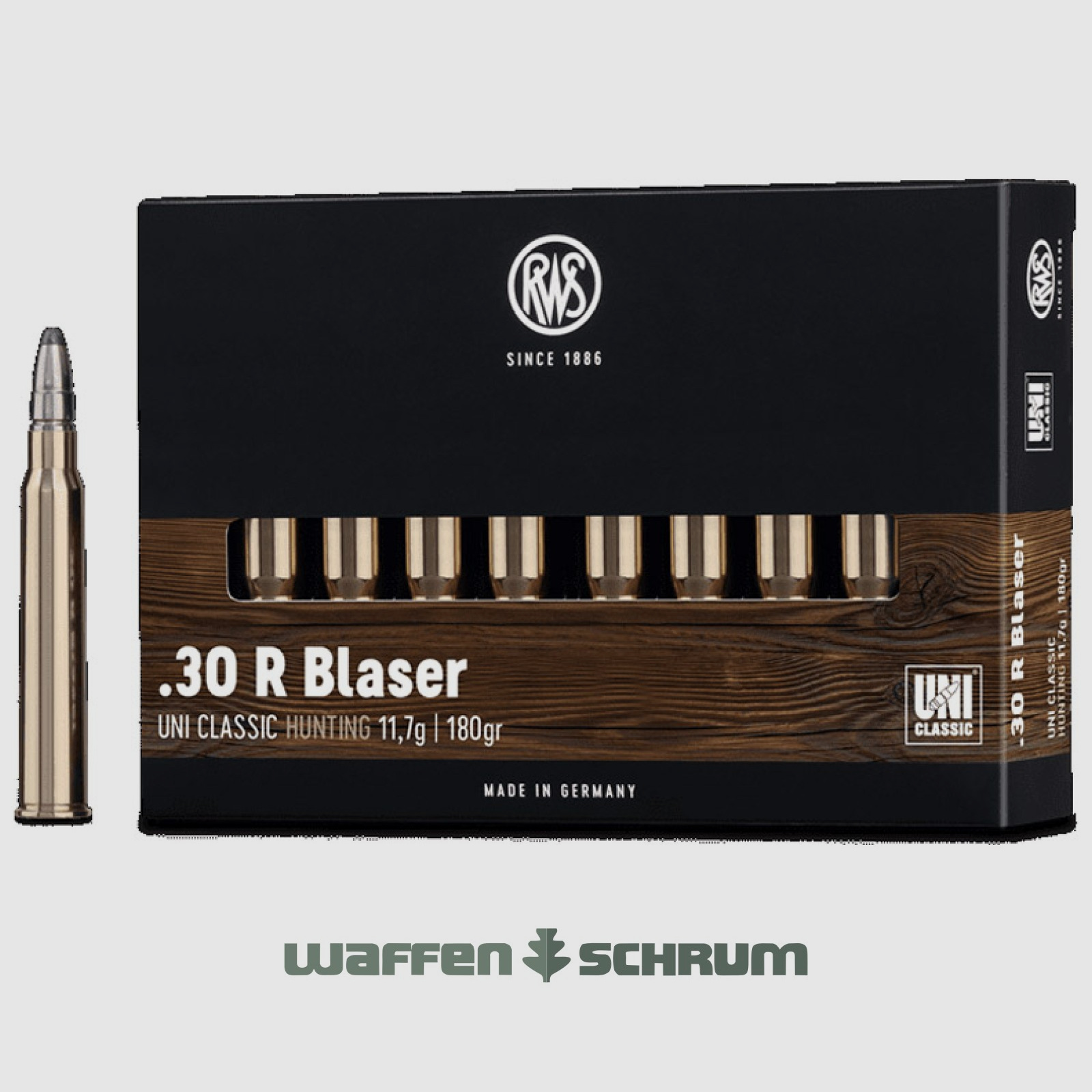 RWS UNI Classic 11,7g - 180gr .30RBlaser