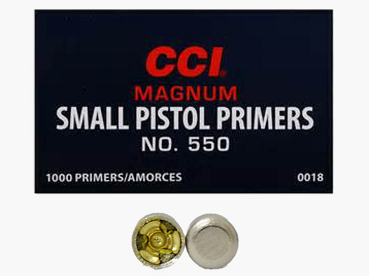 CCI Zündhütchen 550 Magnum Small Pistol 1000 Stück