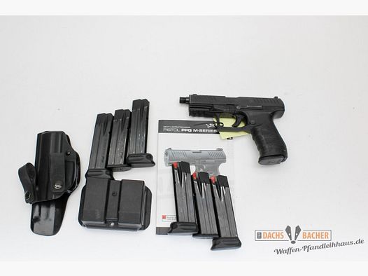 Pistola Walther PPQ Navy SD Cal. 9mm Luger con 7 caricatori e fondina