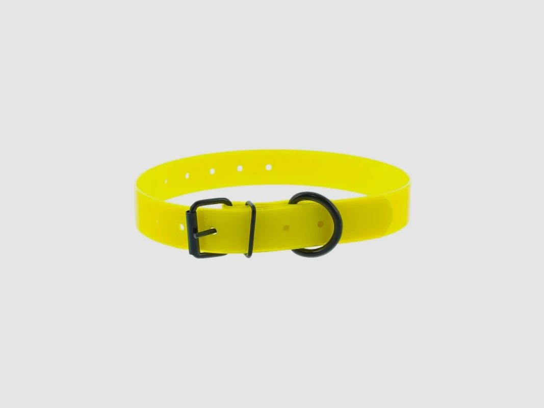 Collar de poliuretano Canihunt XTREM 1,9 x 0,25 x 60 cm, amarillo